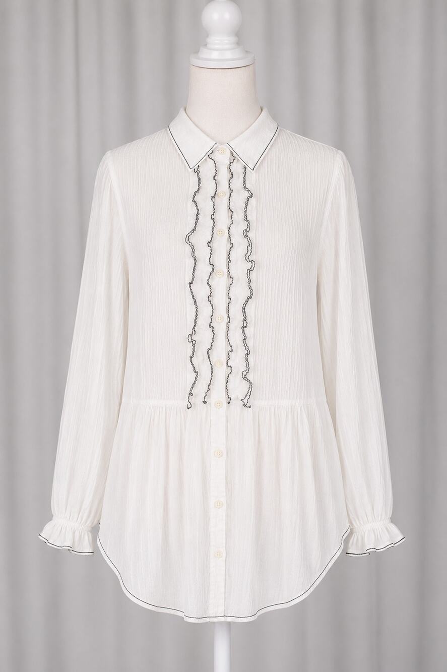 Free People Oversized Teddy Tux Tunic Ruffle Gauzey Lagenlook Dress High Low XS